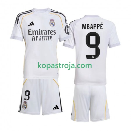 Billiga Fotbollströjor Real Madrid Kylian Mbappé 9 Barn Hemma tröja 2025/26 Kortärmad
